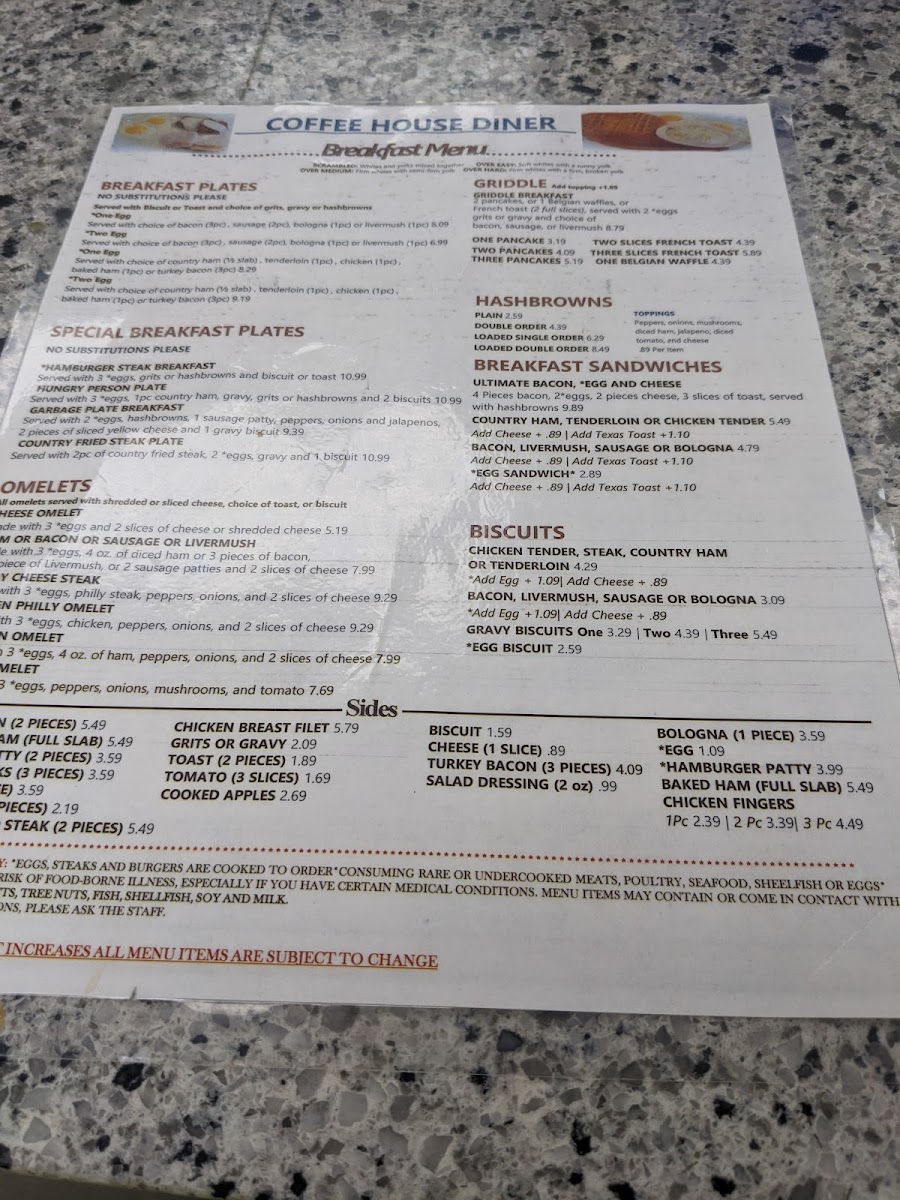 Menu Coffee House Diner-2